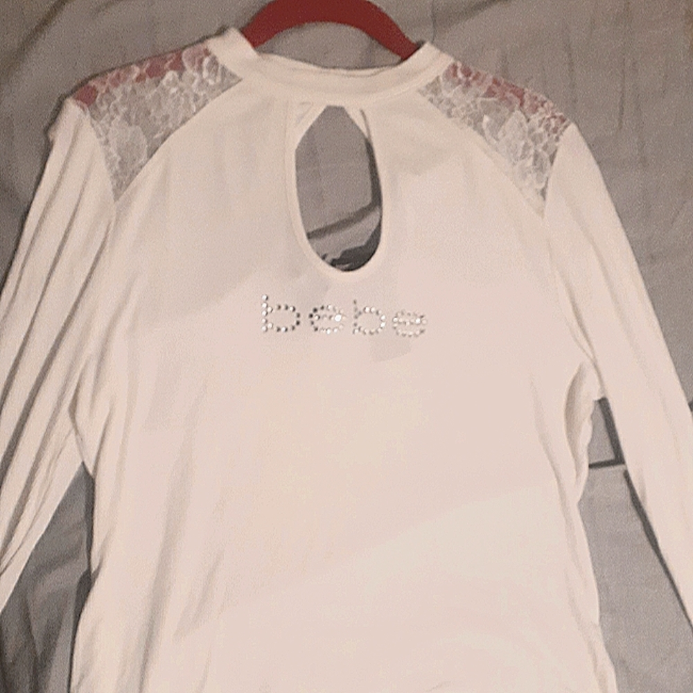 Xl white bebe shirt